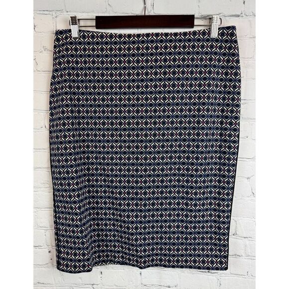 ADRIANNA PAPELL cotton stretch lined pencil straight skirt size 10 NWOT - Picture 1 of 10